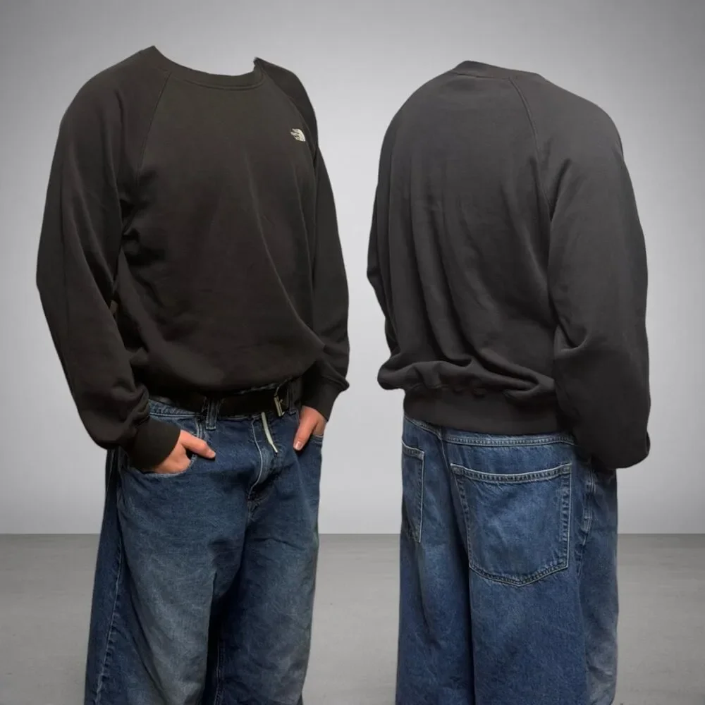 The-north-face Men's Black and Grey Sweatshirt